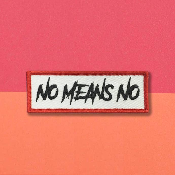 “No Means No” patch for wholesale by Poulettes Sisters