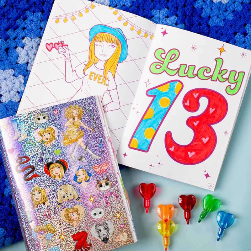 Simon & Schuster - Wholesale Coloring & Activity Book - Kids & Baby - Taylor's World: Coloring and Activity Book with 7 heart-shaped stackable markers by Delaney Foerster4