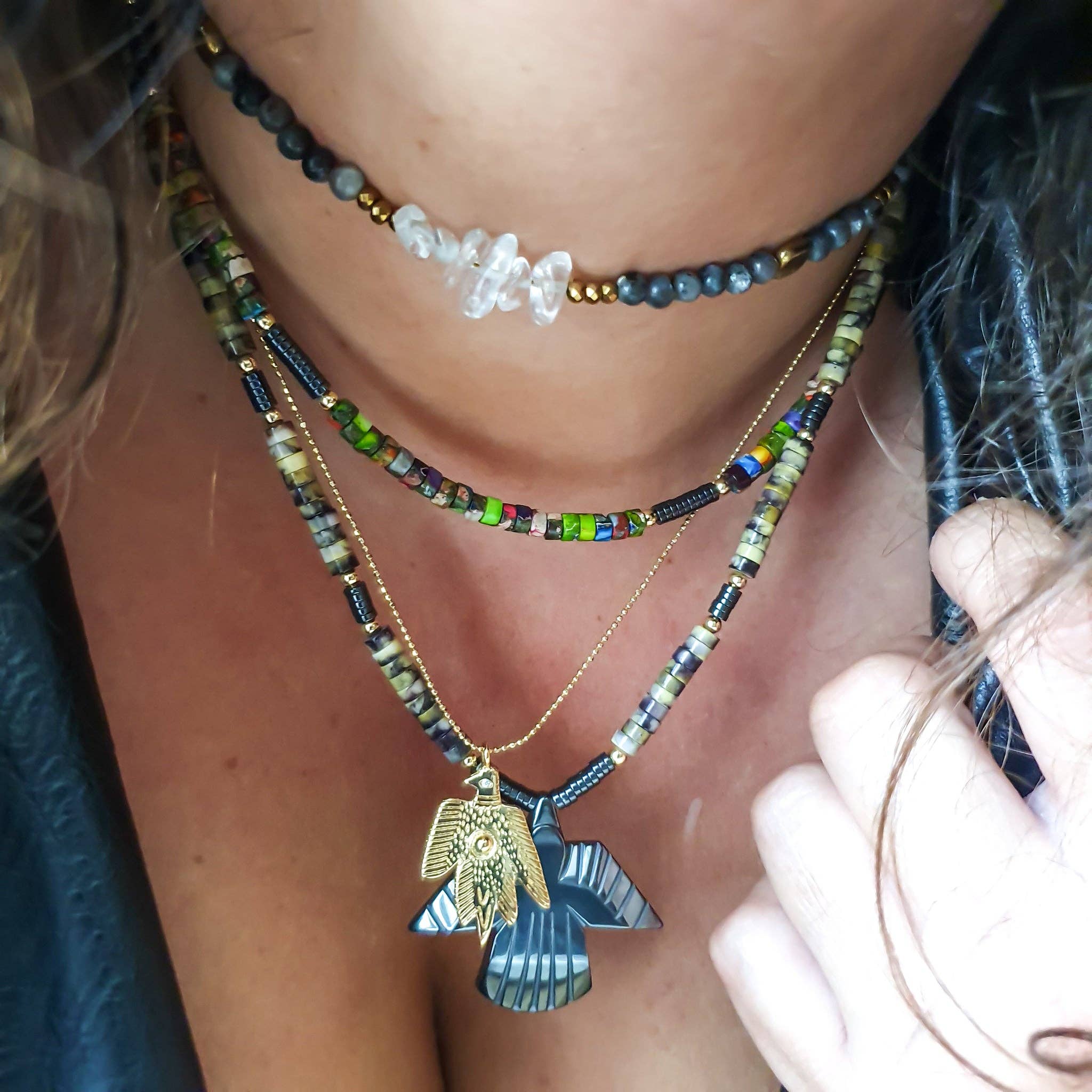 Atelier Azteka – Colar com missangas/pérolas por atacado – Colares CHETUMAL2