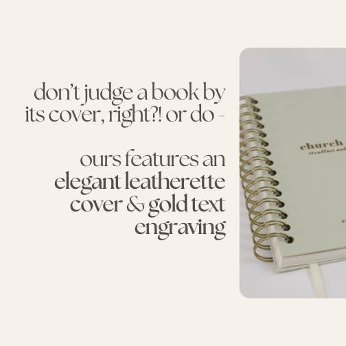 Steadfast and Sustained – Großhandel Tagebuch – Kirchennotizen-Journal - Erweiterte Ausgabe - Spiralbindung, hellgrünes Lederimitat1