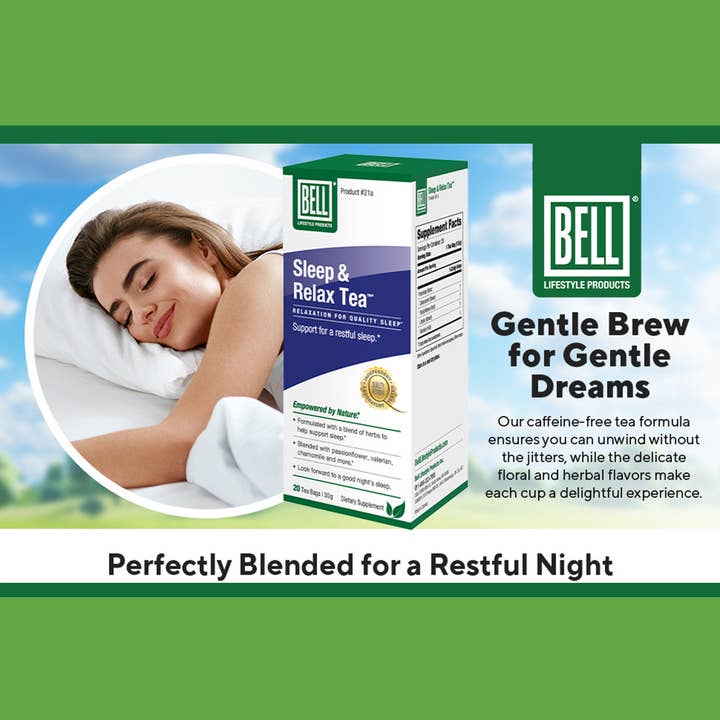 Sleep & Relax Tea™ w/ Chamomile, Passionflower & More - 20TB for wholesale by Bell Lifestyle Products Inc.