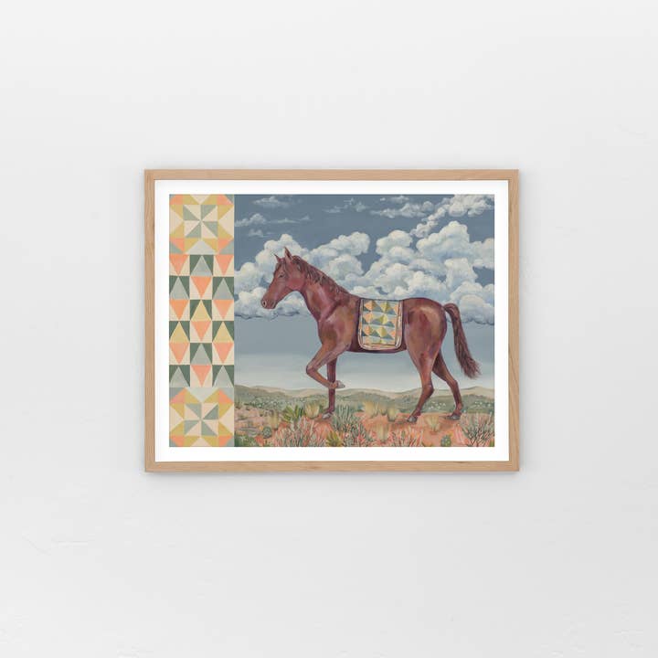 High Desert Horse – Southwestern Art Print for wholesale by Matty Miller Studio