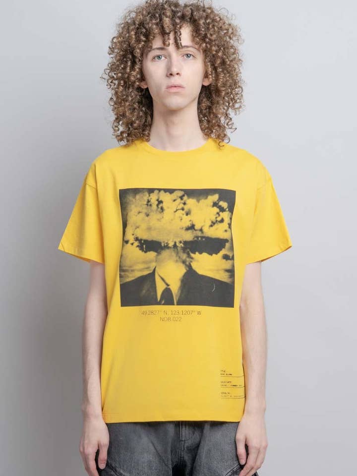 Mind Blown Tee - Yellow for wholesale by Neon Denim Brand