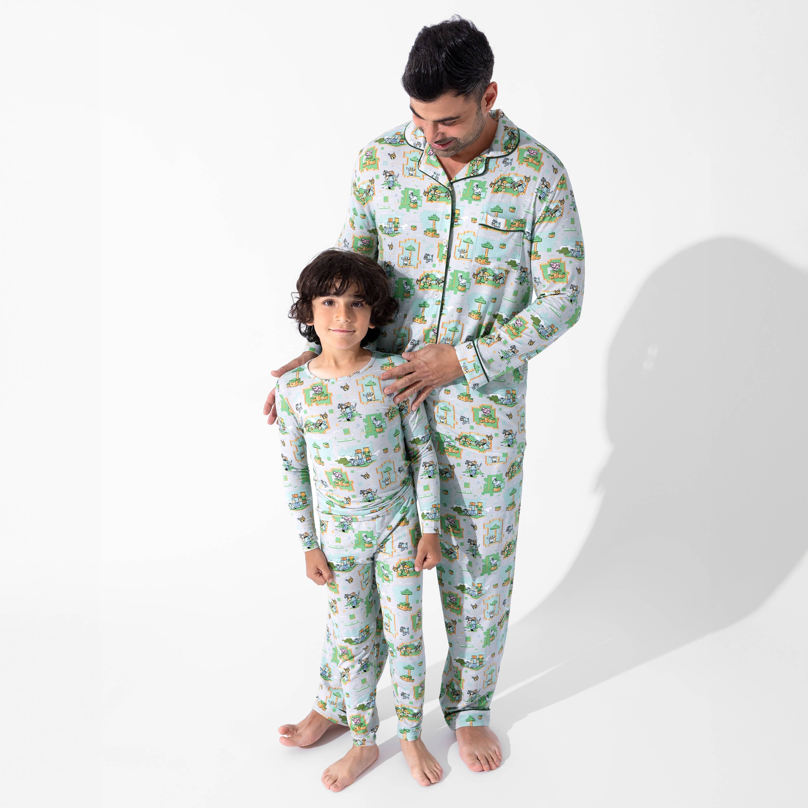 Bellabu Bear – wholesale Pyjamas - Herr – Minecraft Overworld Dreams Bambupyjamaset för män2