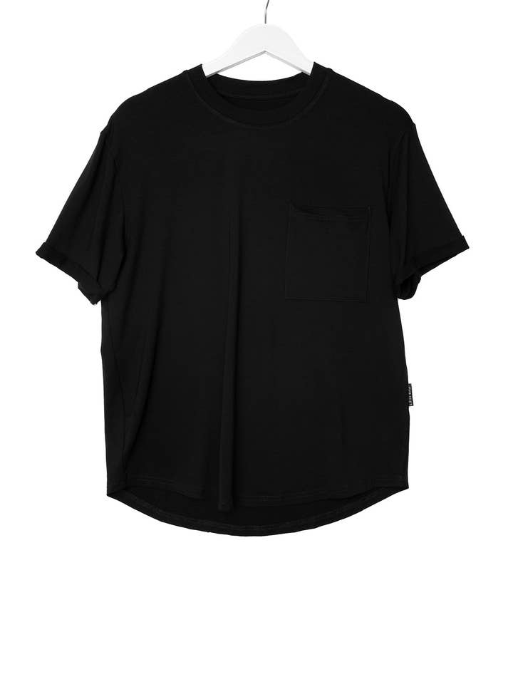 Little Bipsy - Wholesale T-Shirt - Women's - Adult Bamboo Pocket Tee - Black0
