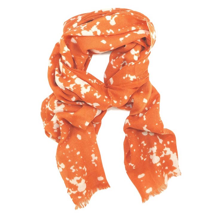 Foulard en laine fine lavée motif Japon pour la vente par C Oui