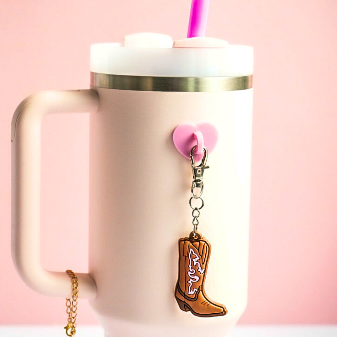 CharCharms - Wholesale Water Bottle - Cowgirl Water Bottle Charm with Hook6
