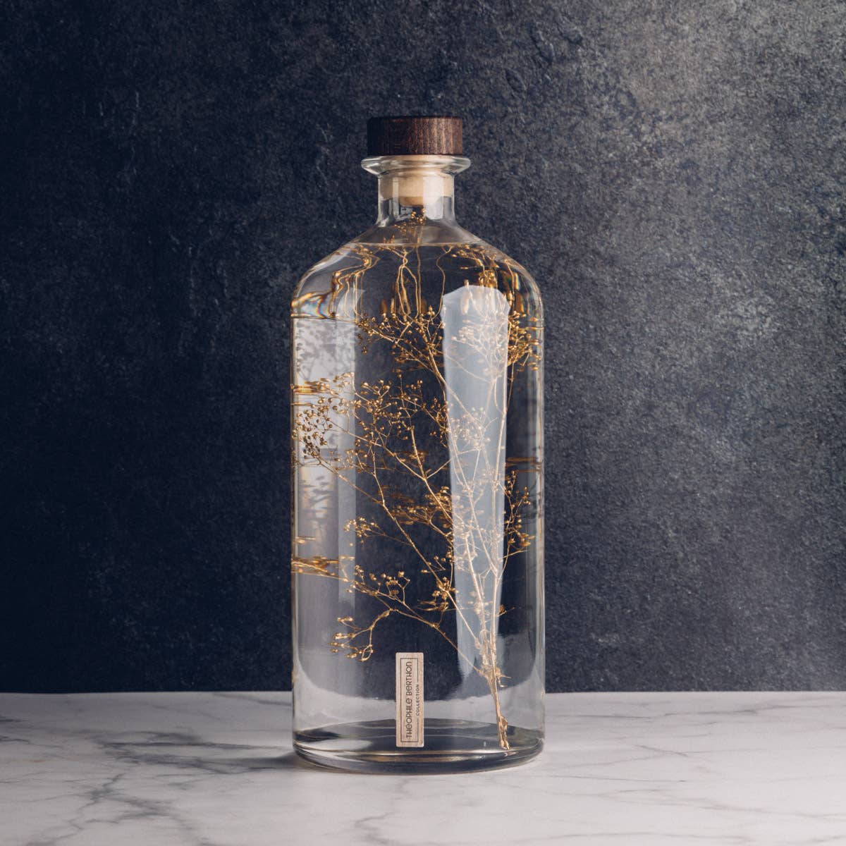 Theophile Berthon – Großhandel Pflanzen – Das Herbarium Schleierkraut Gold - XL-Glas - eingetauchte Pflanze12