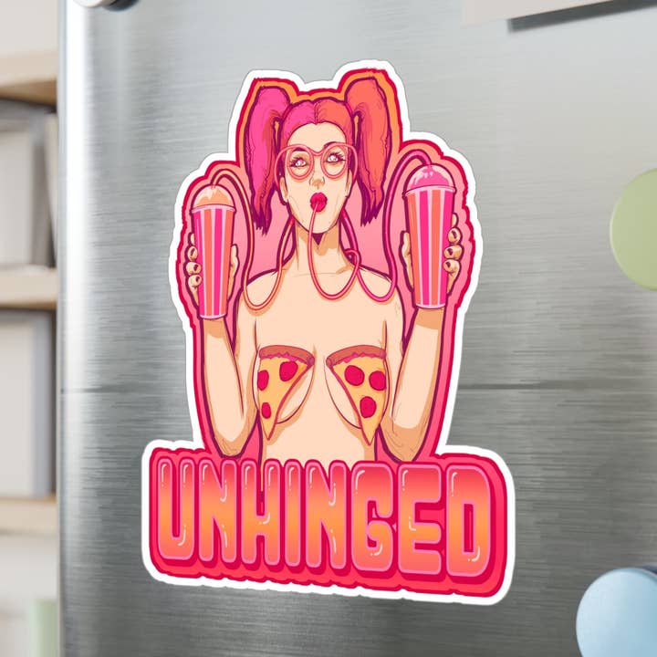 Adesivo in vinile sagomato Unhinged per la vendita all'ingrosso da parte di LVB Art