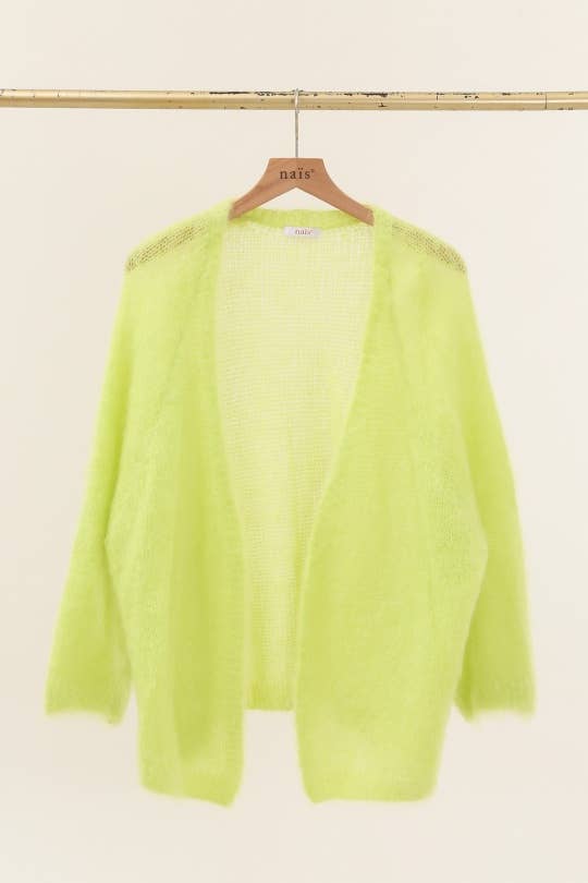 NAÏS PARIS - Venta al por mayor Cárdigan - Mujer - Cárdigan suelto de longitud media en 80 % kid mohair1