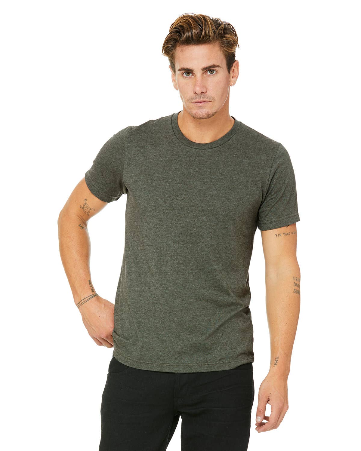 Total Apparel - Wholesale T-Shirt - Men's - Bella + Canvas Unisex Heather Blank CVC T-Shirt | 3001CVC47