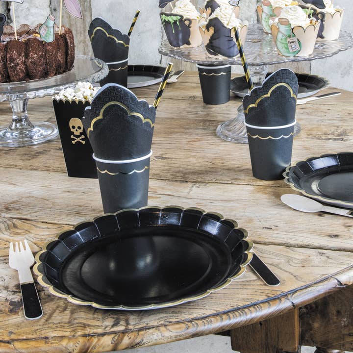 Tim&Puce Factory - Wholesale Table Spoon (Cutlery) - SMALL BLACK WOODEN SPOONS X 81