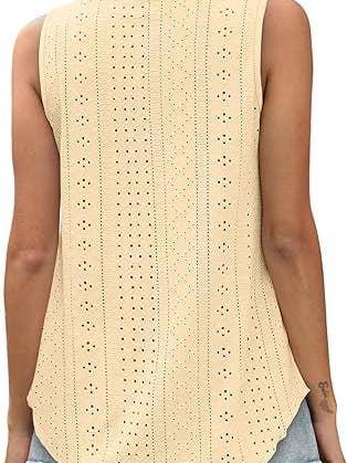 Lovesoft - Wholesale Tanktop - Dames - Dames zomerse losvallende mouwloze top met ronde hals18