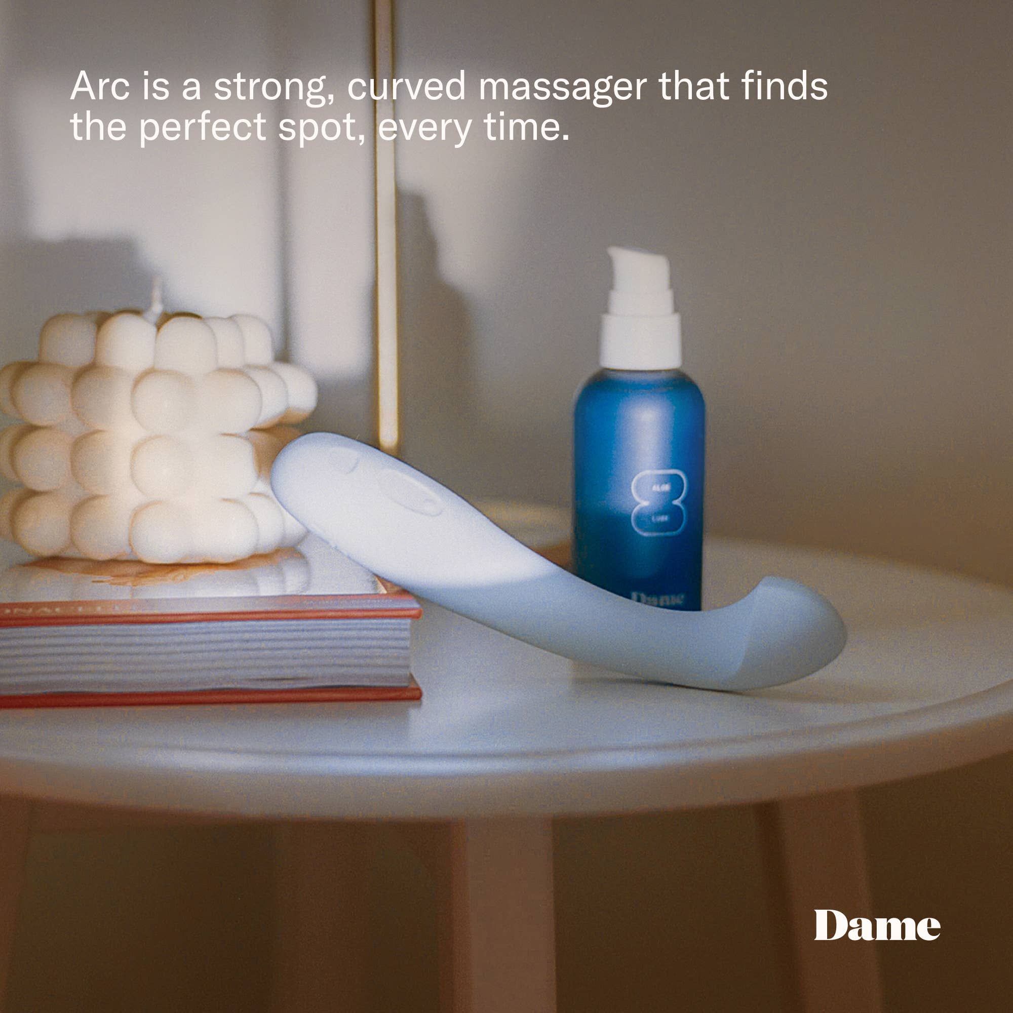 Dame Products - Wholesale Sex Toy - Arc Vibrator - Ice | G-Spot & Clitoral Stimulation2