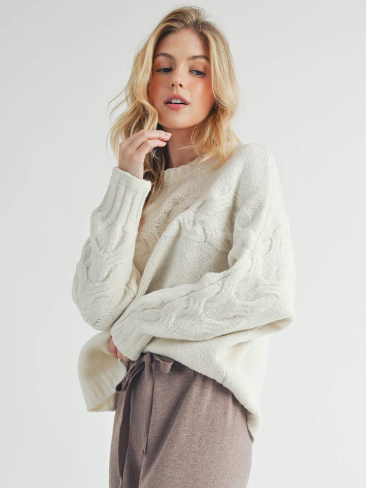 AEMI + CO - Wholesale Knit Sweater - Women's - 3205EK Elaine Sweater 212