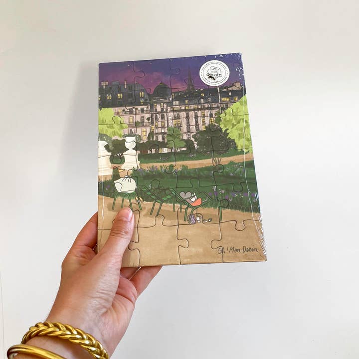 Oh ! Mon Dessin - Wholesale Puzzle - Kids - 24-piece puzzle "Garden in Paris" – Made in France2