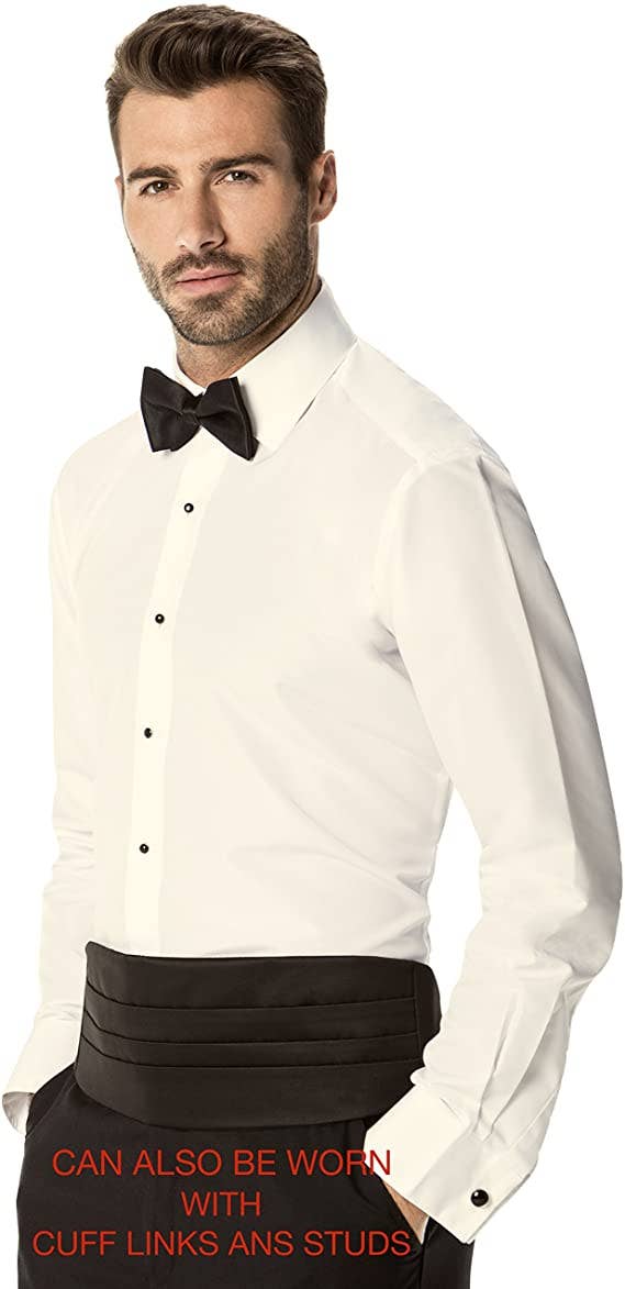 Tux-USA® - Vendita all'ingrosso Camicia button down - Uomo - Camicia elegante da uomo Luxe Microfiber®, camicia da smoking9