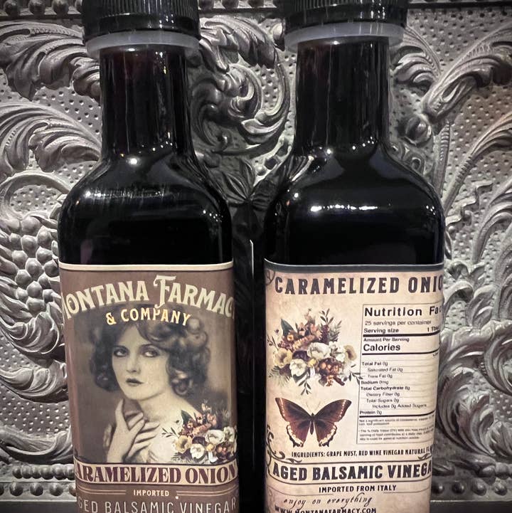 Caramelized Onion Balsamic Vinegar vintage woman 100 ml for wholesale by Montana Farmacy