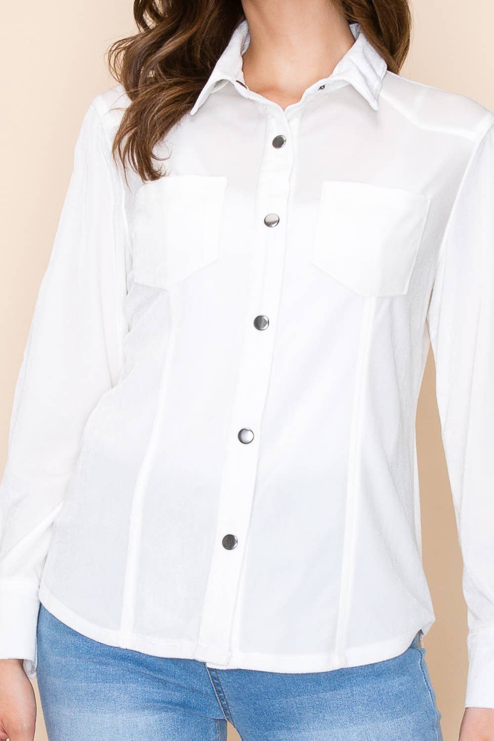 W.A.Y. --Wonderful And Young - Wholesale Shirt - Women's - W.A.Y VELVET SHIRT12