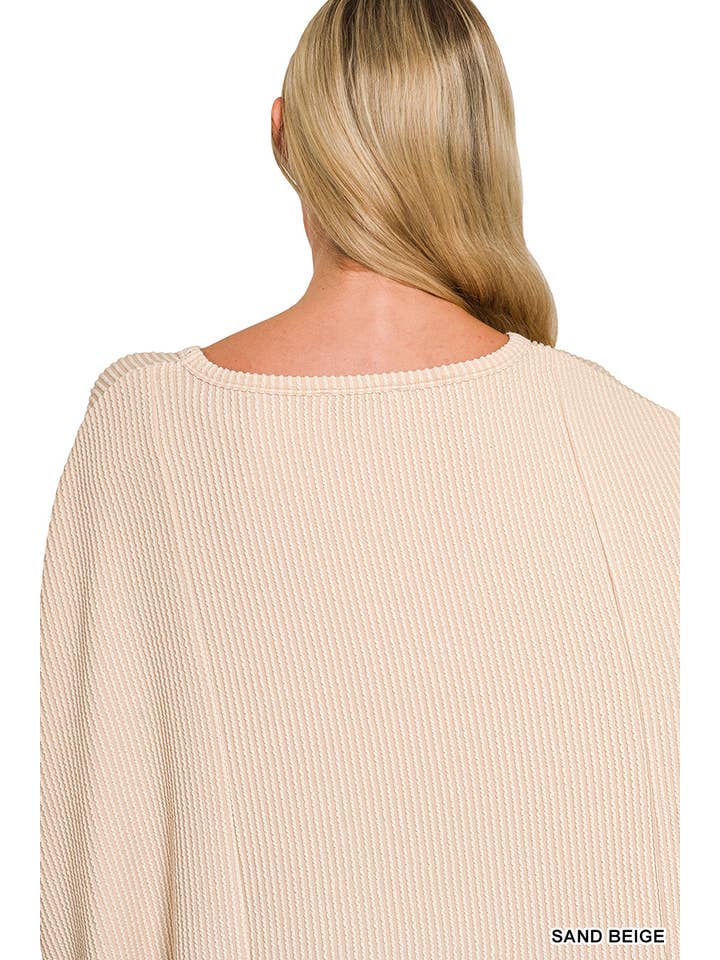 Vanilla Monkey - Wholesale Knit Top - Women's - Raised Rib Bat Sleeve Top17