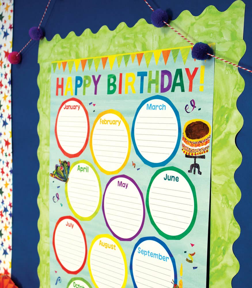 Carson Dellosa Education - Wholesale Poster - World of Eric Carle™ Birthday Chart2