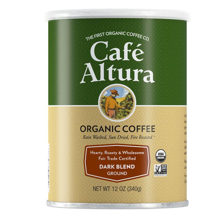 Organic Café Altura Dark Blend - 12oz Ground Coffee for wholesale by Cafe Altura