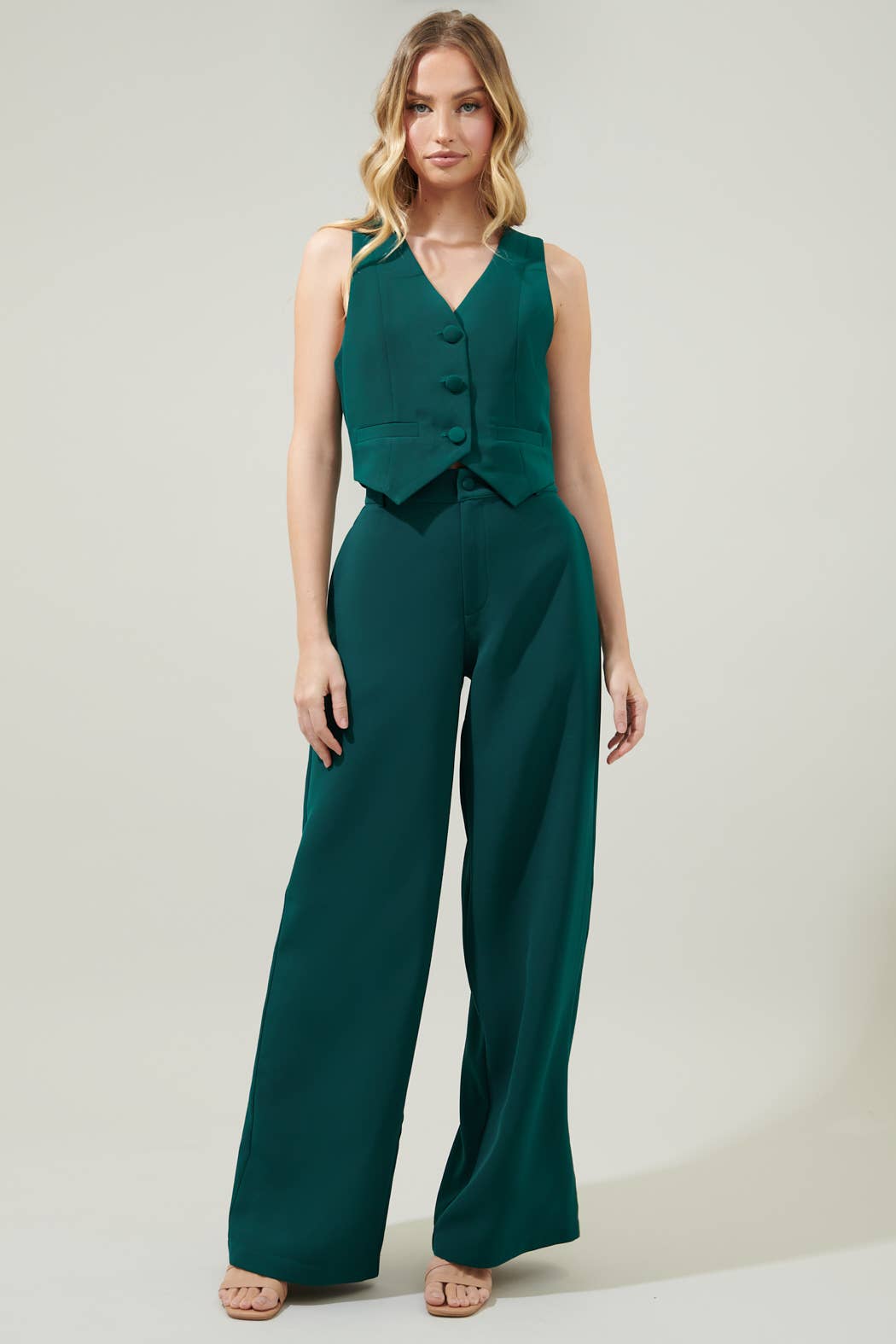 Sugarlips - Wholesale Pants - Women's - Chelsea Belted Wide Leg Trousers9