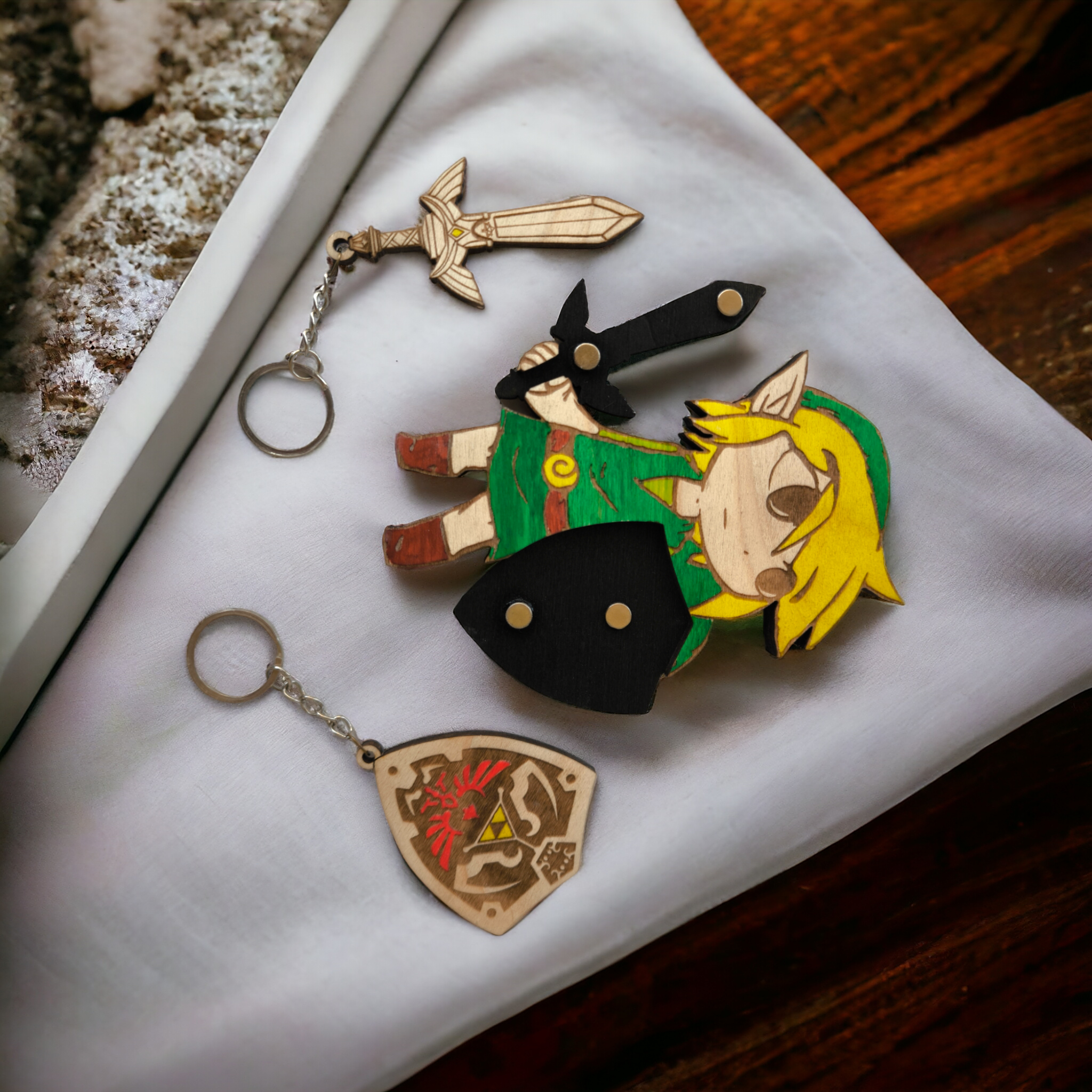 Studio Rima - Wholesale Keychain – Unisex - Link - The Legend of Zelda Magnet Keychain Wall Mounted 1