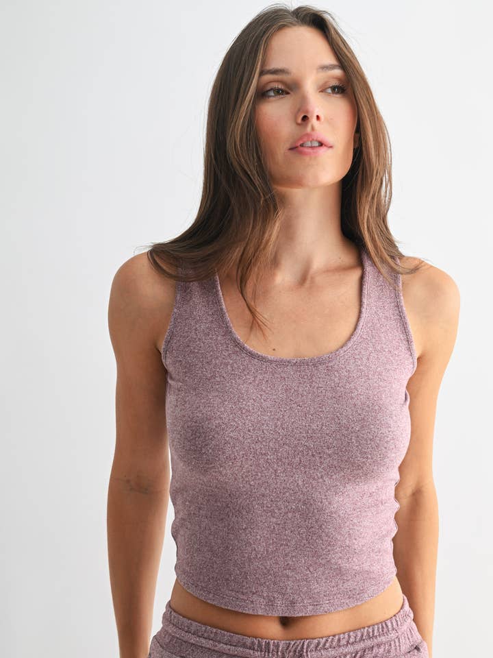 Mono B - Wholesale Tank Top - Women's - Brushed Hacci Lounge Tank Top24