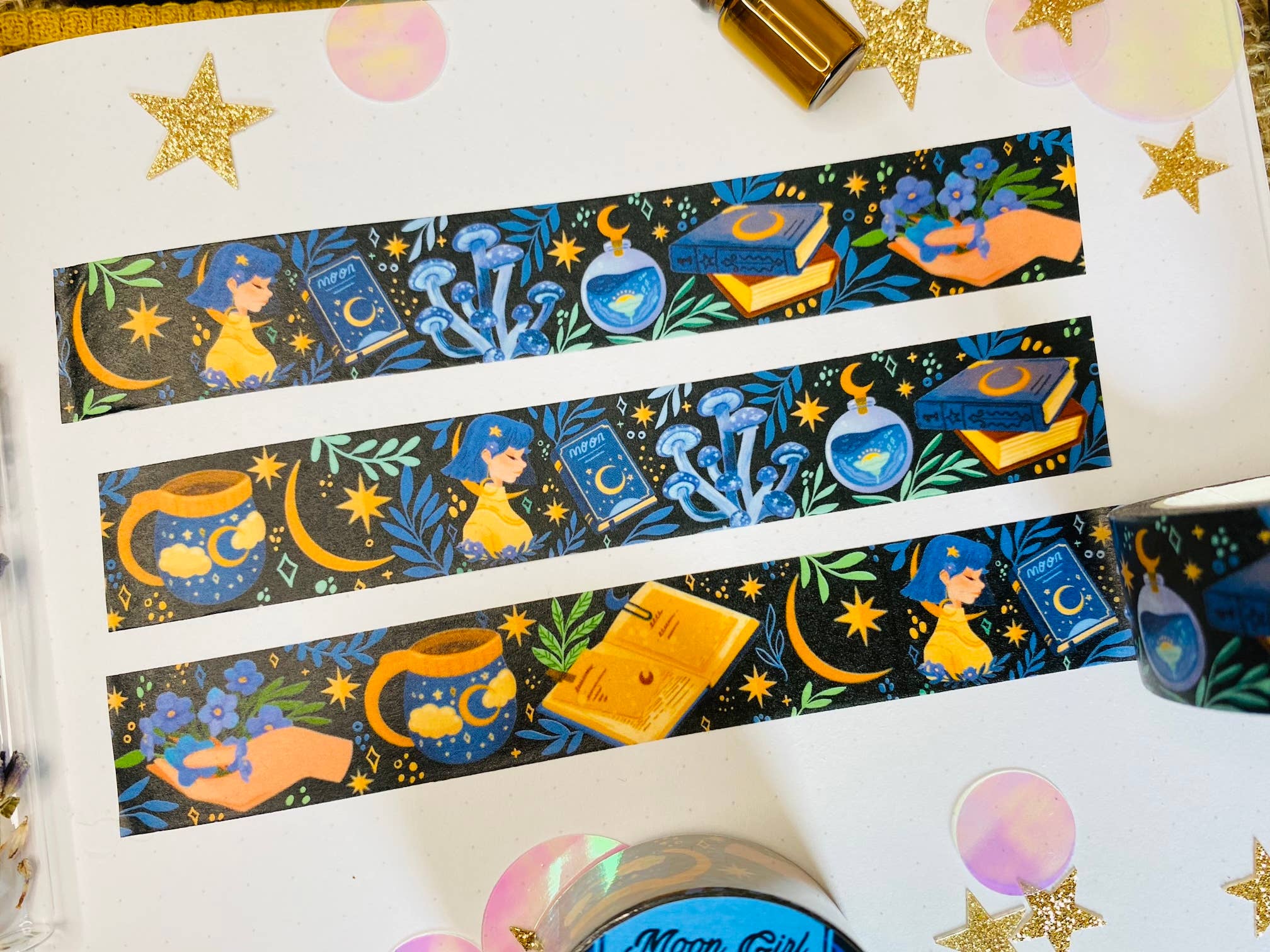 Split Moon Studios - Wholesale Washi Tape - Moon Girl Washi Tape - Cute Washi Tape- Washi Tape3