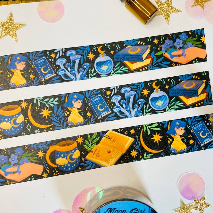 Split Moon Studios - Wholesale Washi Tape - Moon Girl Washi Tape - Cute Washi Tape- Washi Tape3