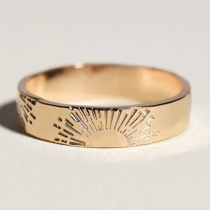 Loveable - Wholesale Band/Stacked Ring - Luxe Sunshine Ring 4mm0