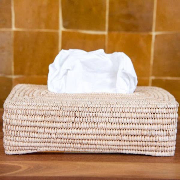 High crafty - Wholesale Tissue Box - Handwoven Rectangular Wicker Tissue Box Cover – Natural Osie0