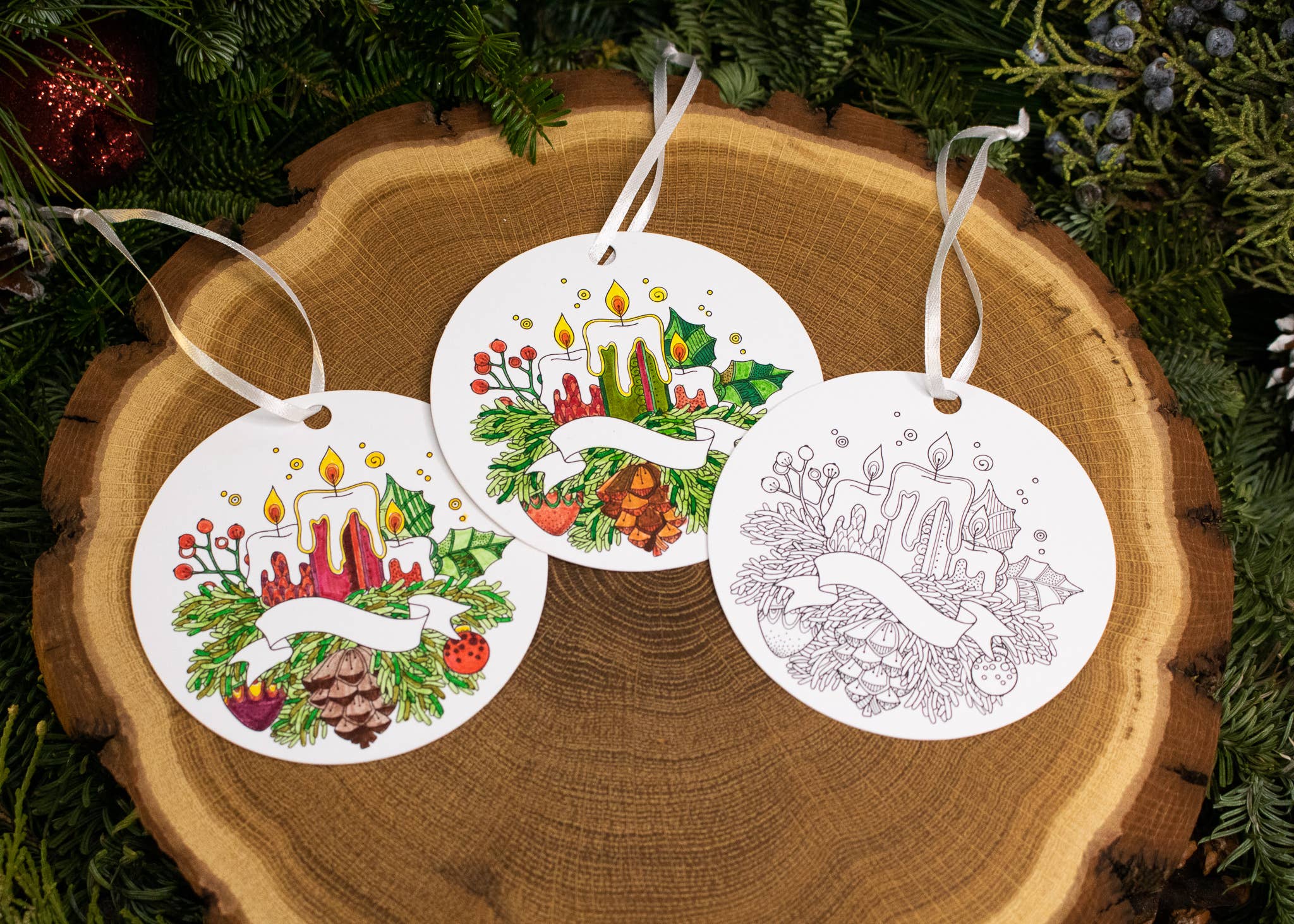 Iron Maid Art - Venta al por mayor Adornos - Vela colorear adorno navideño regalo de vacaciones meditación1