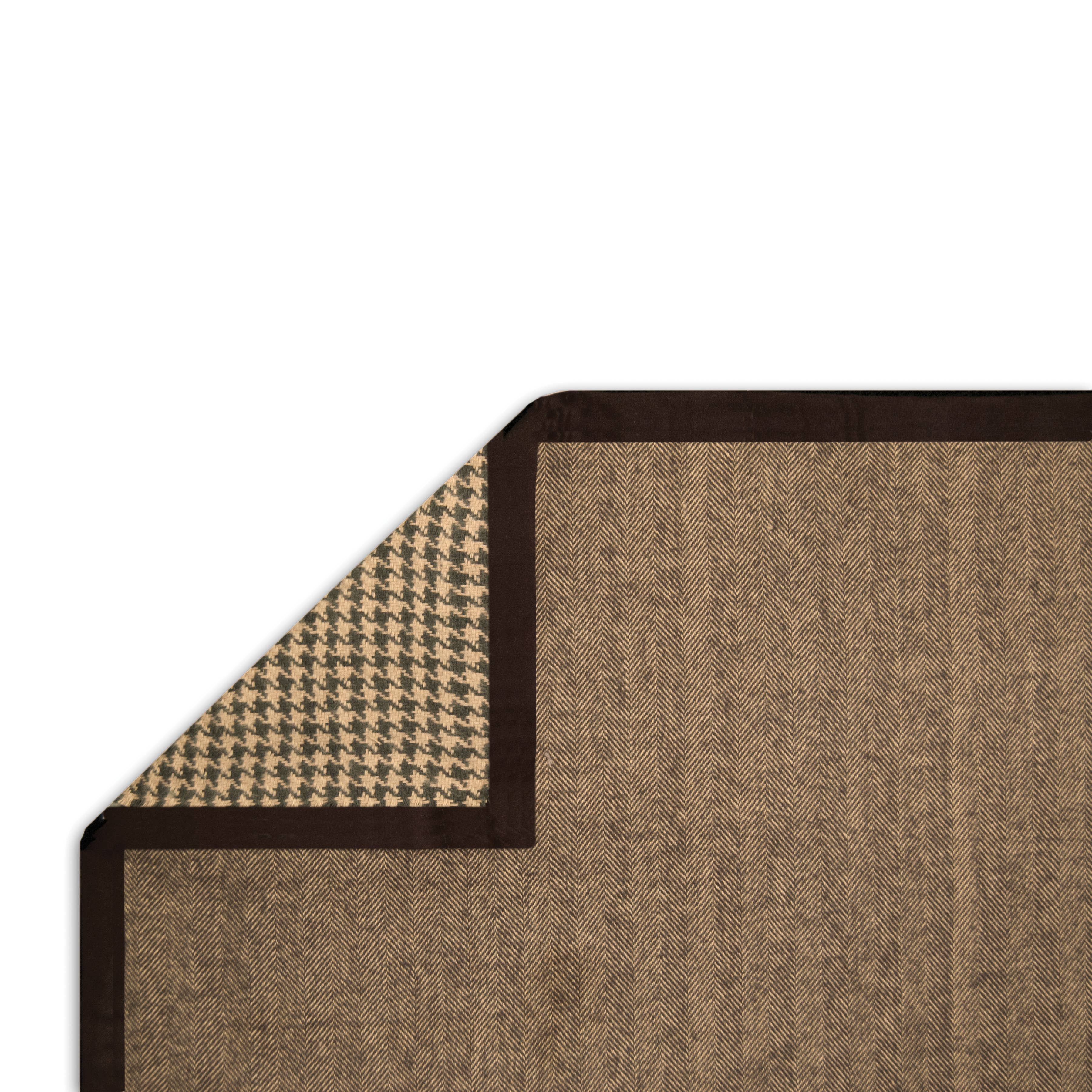 Heritage Lace - Wholesale Throw Blanket - Highland 50x70 Tan Black Cotton Reversible Throw Blanket 4