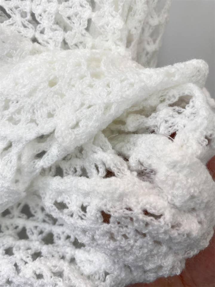 Hope & Sunshine - Wholesale Gebreide top - Dames - Geborduurd Kant Crop Top9