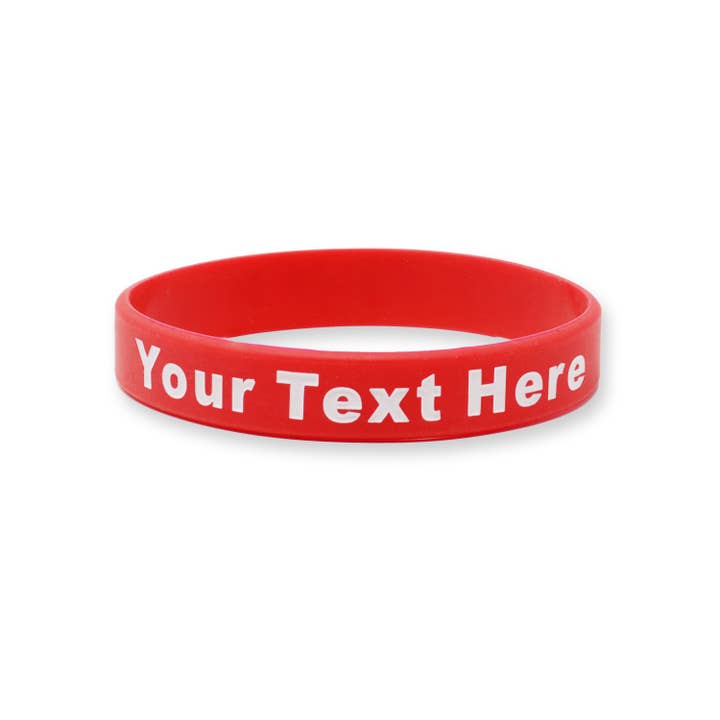 RapidWristbands - Wholesale Wristband - 100 Pack - Solid - Custom Ink Injected Silicone Wristbands