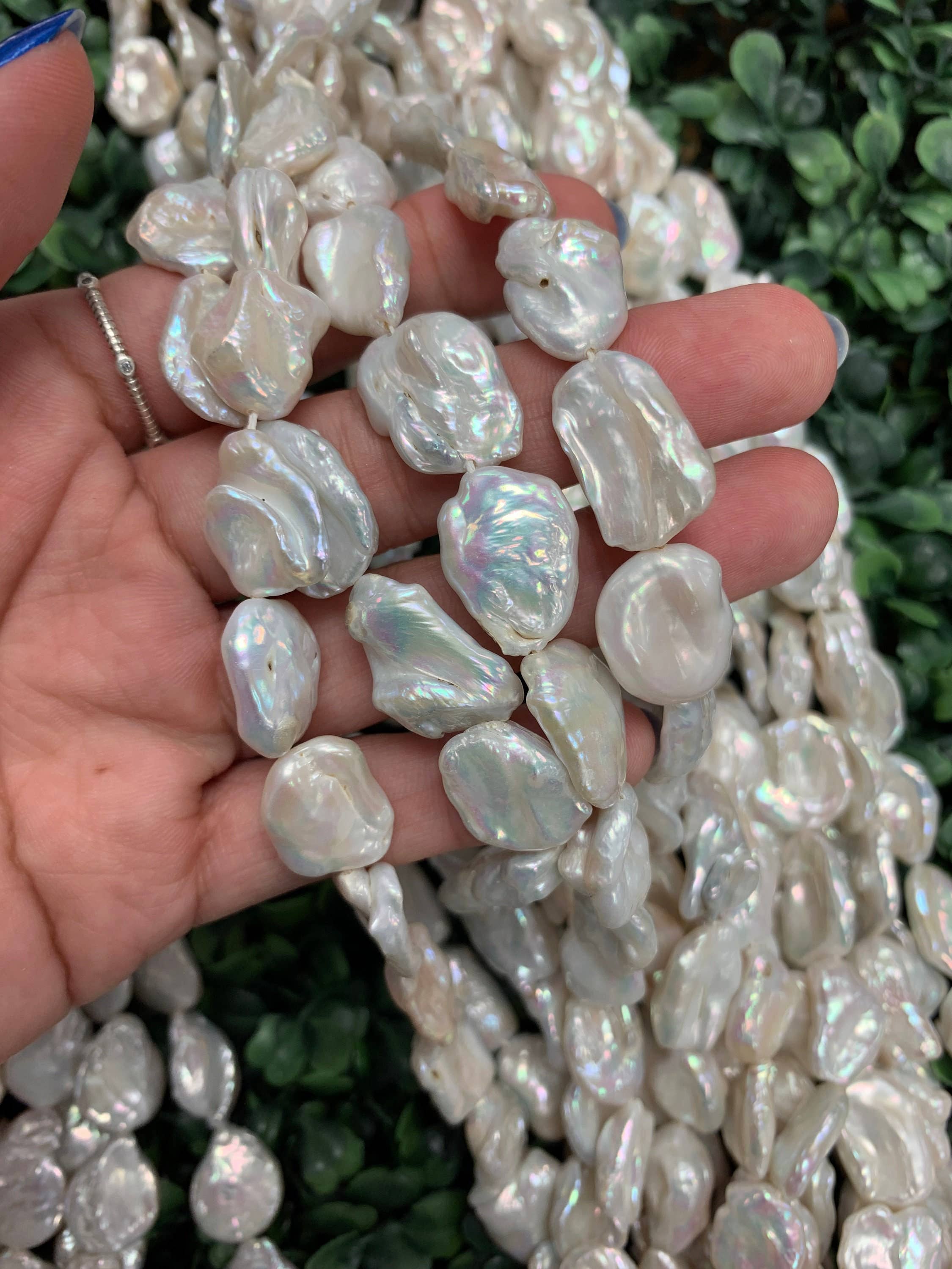 The Bead Bazaar - Wholesale Beads - Large Baroque Freshwater Pearls, Wholesale Pearl Beads, Irregular Shaped Pearl Accent Beads, Freshwater Pearl, Bulk Beads For Jewelry Making3