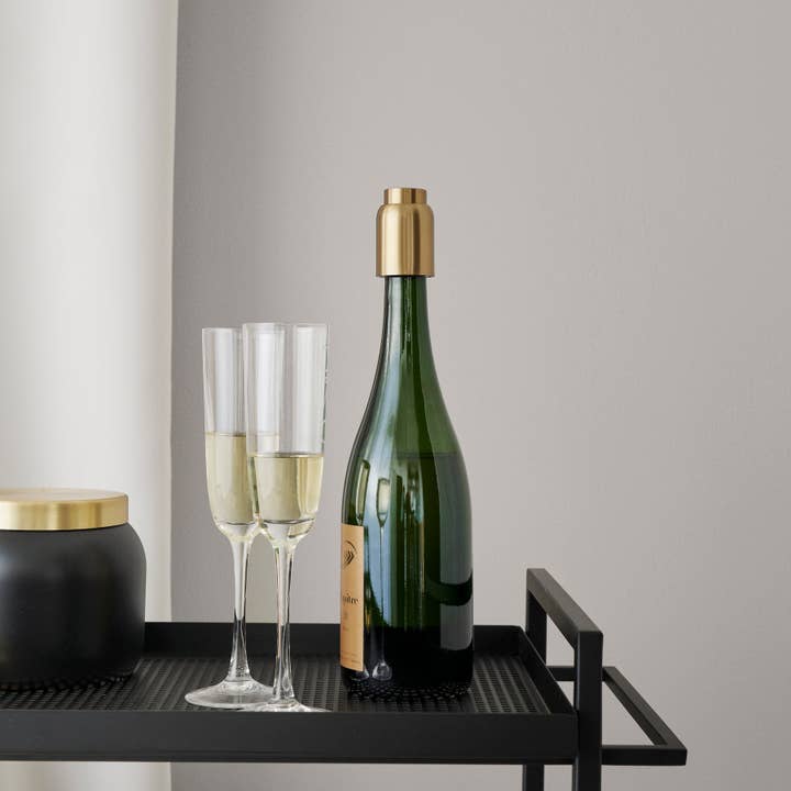 Studio Nordhaven - Wholesale Wine Stopper - Collar Vacuum Seal Bottle Stopper - brushed brass3