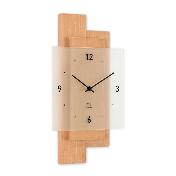 Wanduhr Buchwald - Holzuhr aus Buche Design für den Großhandel von Natuhr