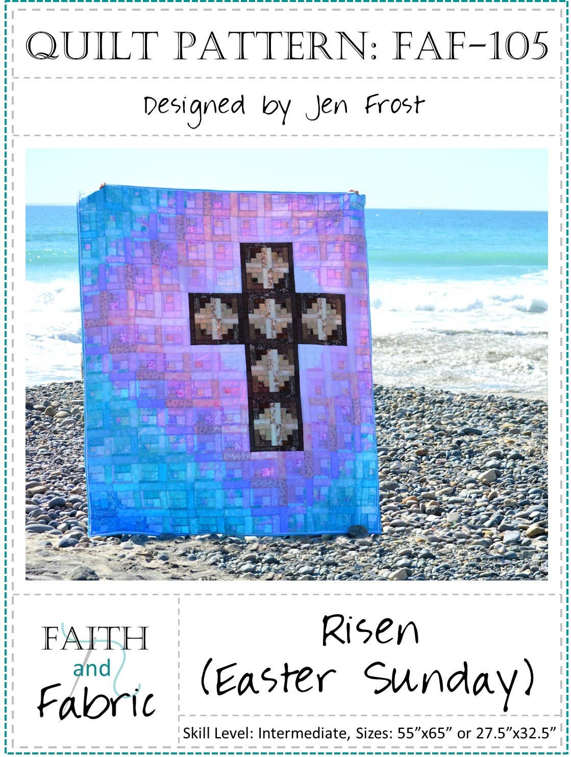 Faith and Fabric - Wholesale Quilt - Quilt Pattern: Christian Easter Cross Quilt1