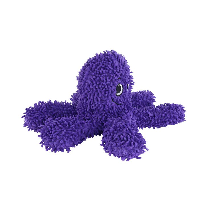 Tuffy Dog Toys - VIP Products - Wholesale Pet Squeaky Toy - Dog - Mighty Microfiber Ball Med Octopus Purple, Squeaky Dog Toy