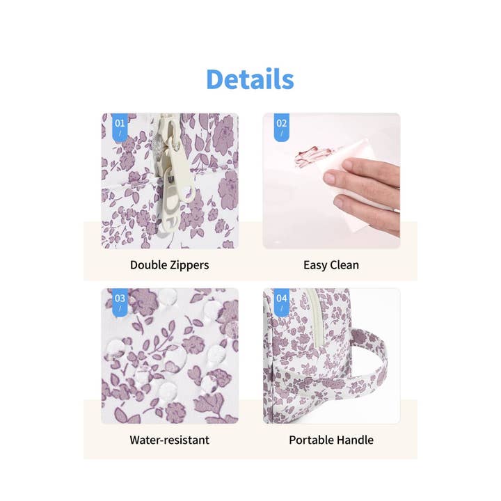 wandf - Wholesale Toiletry bag – women's - Clear Toiletry Bags for Traveling Toiletries, Make Up Pouch 19