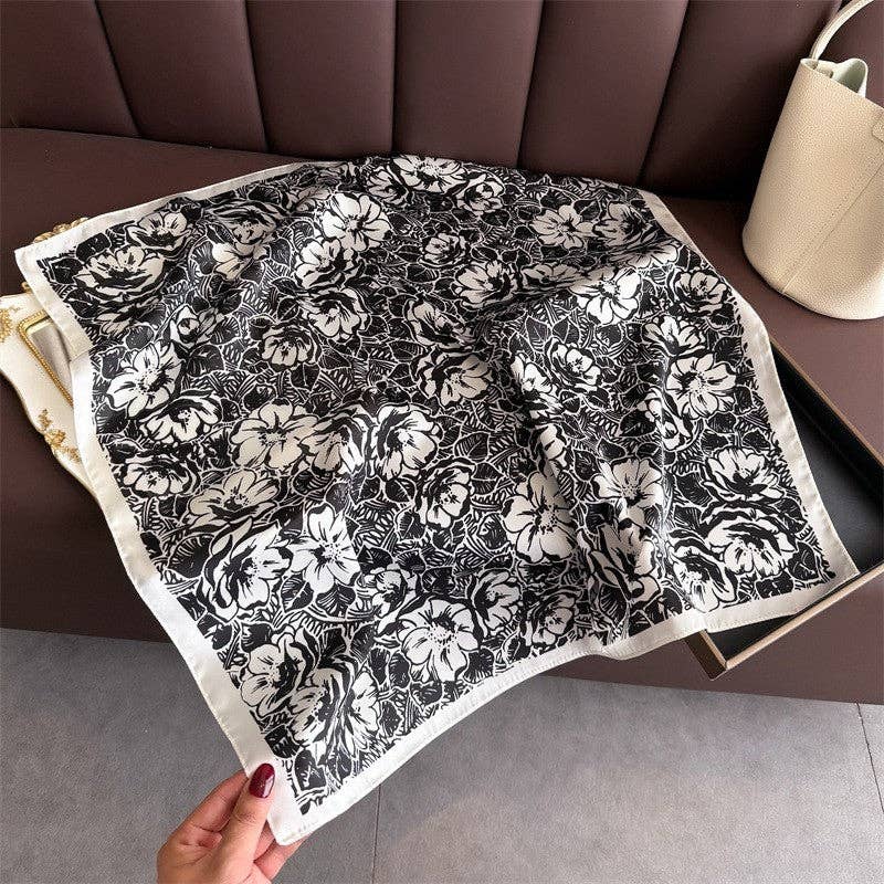 Sheer Trend - Vente Écharpe – femme - Foulard carré à imprimé mode0