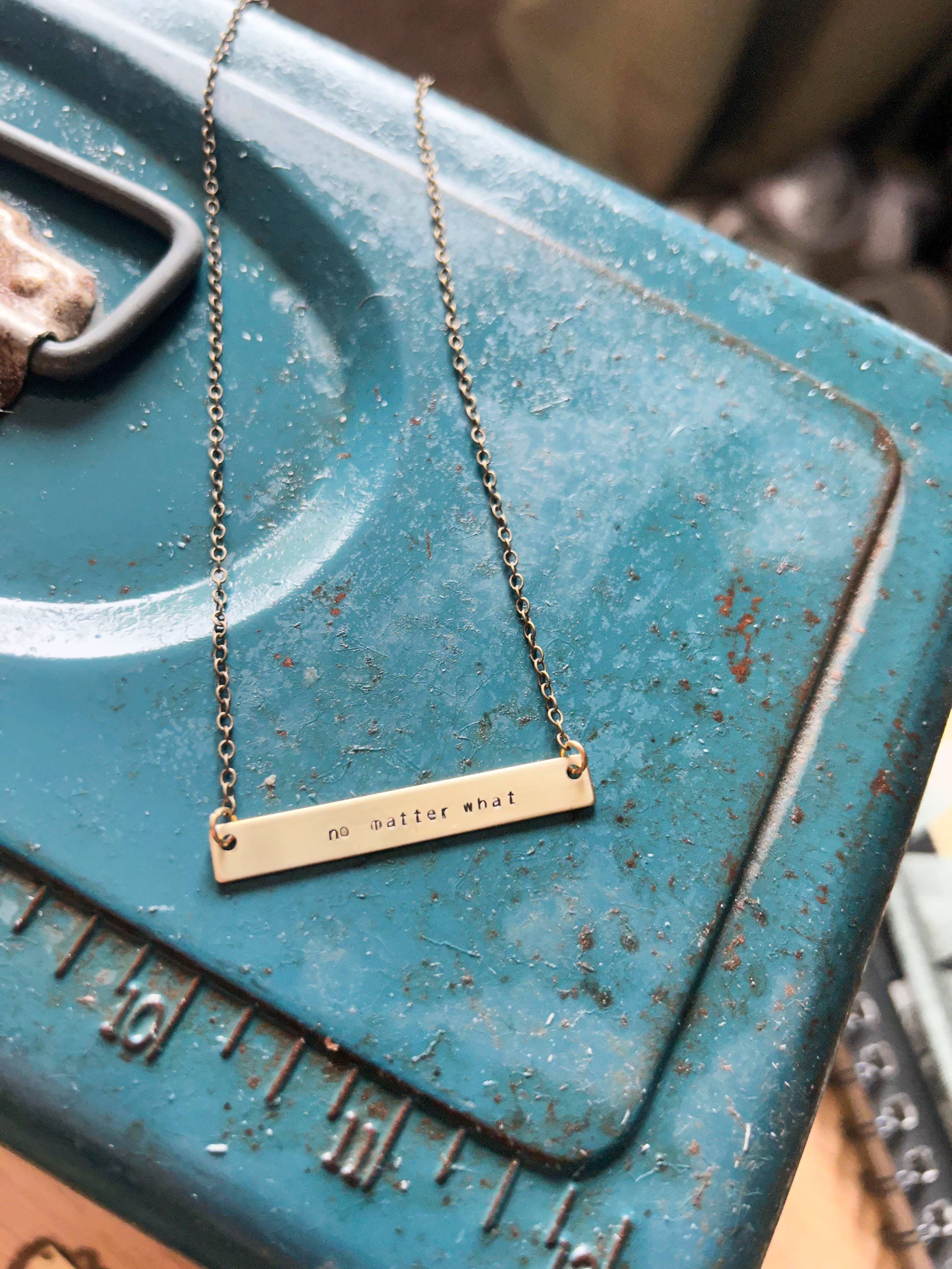 Grey Theory Mill – wholesale Pendant/charm necklace – Custom Stamped Bar Necklace – Personalized Jewelry Gift 7