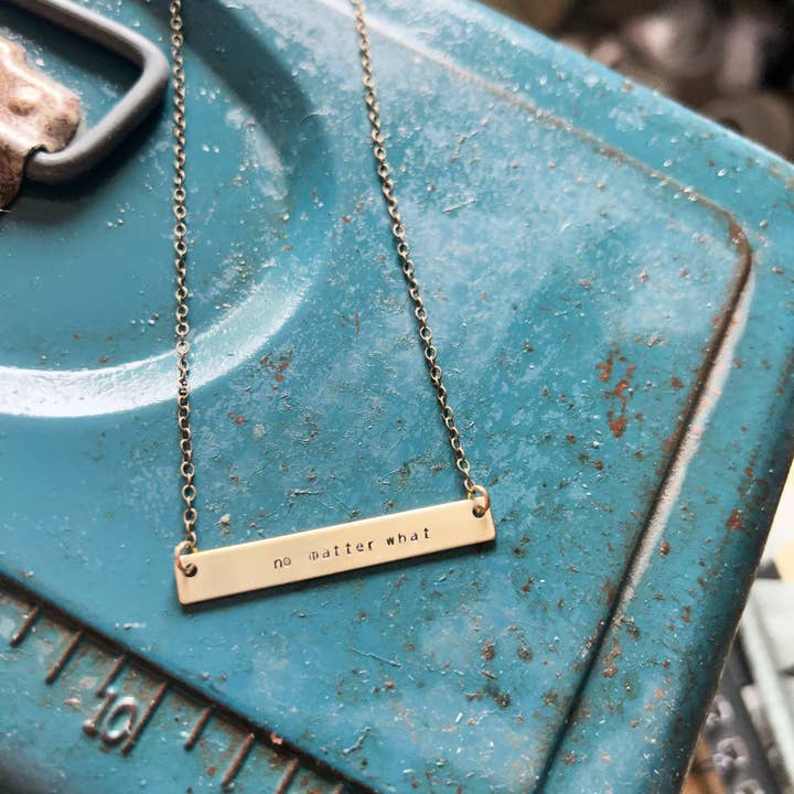 Grey Theory Mill - Wholesale Pendant/charm necklace - Custom Stamped Bar Necklace – Personalized Jewelry Gift 7