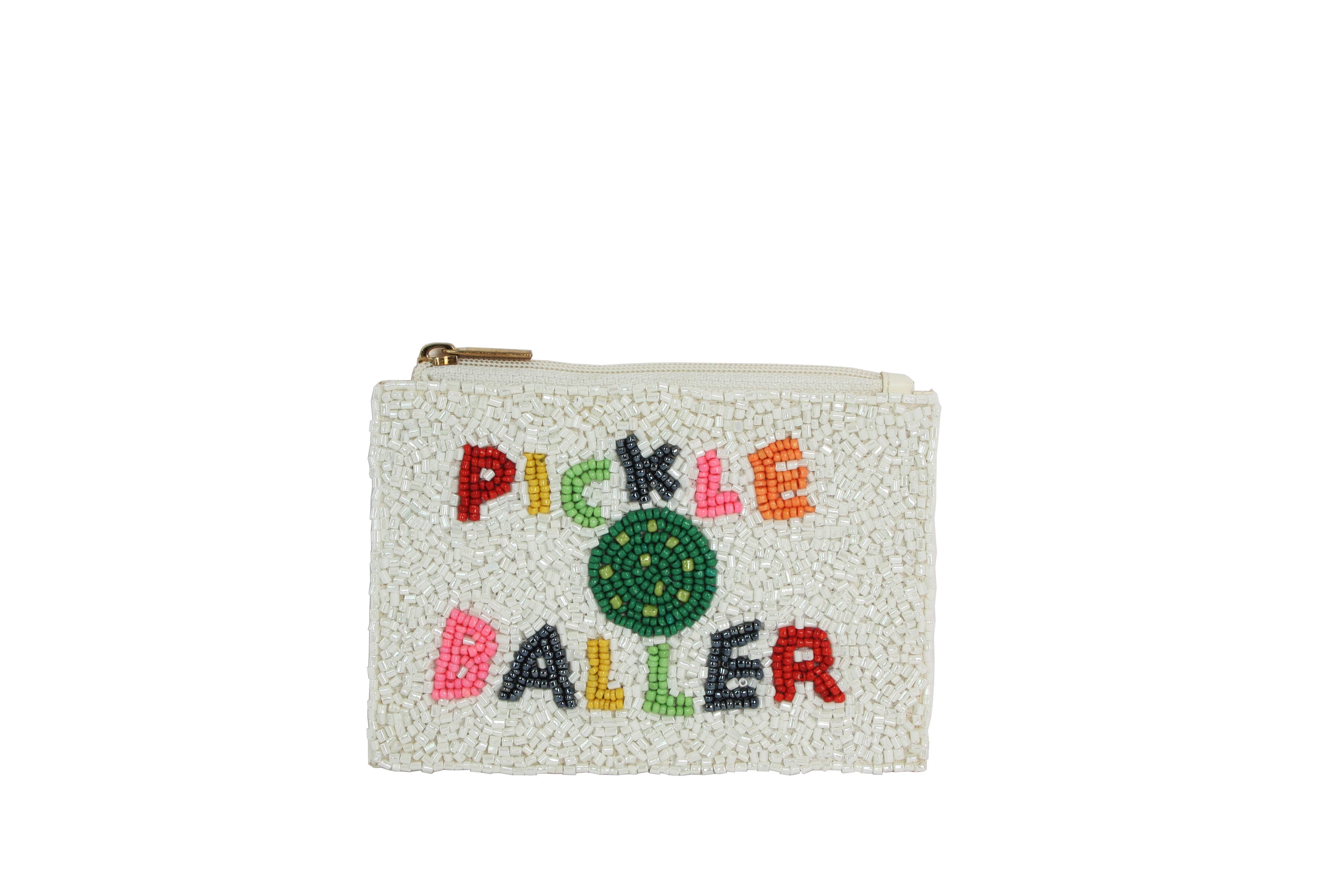 Nima Accessories Inc - Wholesale Card Holder - Women's - Ladies Beaded PICKLE BALLER Theme Card Holder
