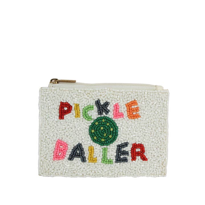 Nima Accessories Inc - Wholesale Card Holder - Women's - Ladies Beaded PICKLE BALLER Theme Card Holder0