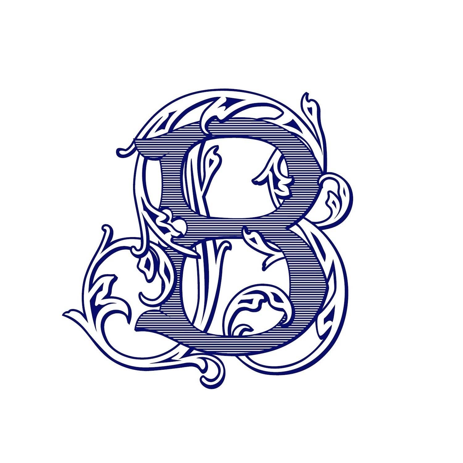 The French Bee & Co – wholesale Plant pot – Champagne Bucket Chinoiserie Monogram min 4 pieces assrtd3