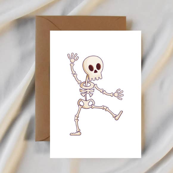 Skeleton Card for wholesale by Party Collective